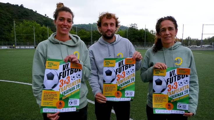 Sanpedroetako 3x3 futbol lehia, aurten baita emakumeentzat ere