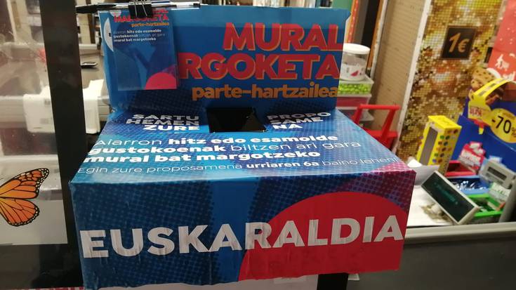 Euskaraldiko mural margoketa ostiralera atzeratu dute