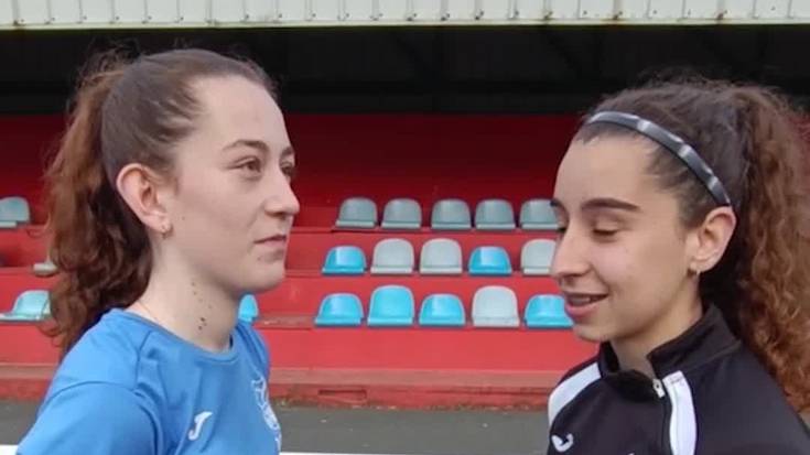 Urnieta futbol taldeko neskak Matxen galdetegi azkarrean