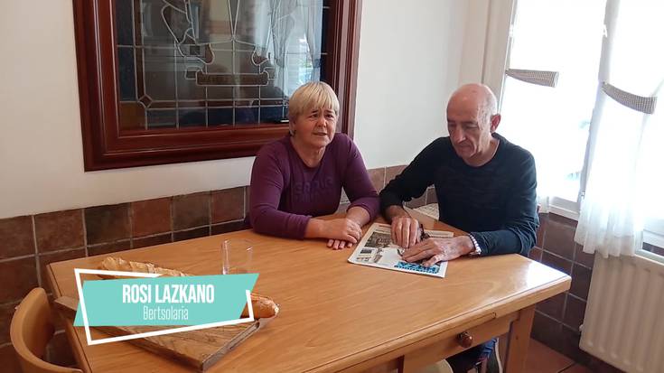 Rosi Lazkano bertsotan, etxetik mundura