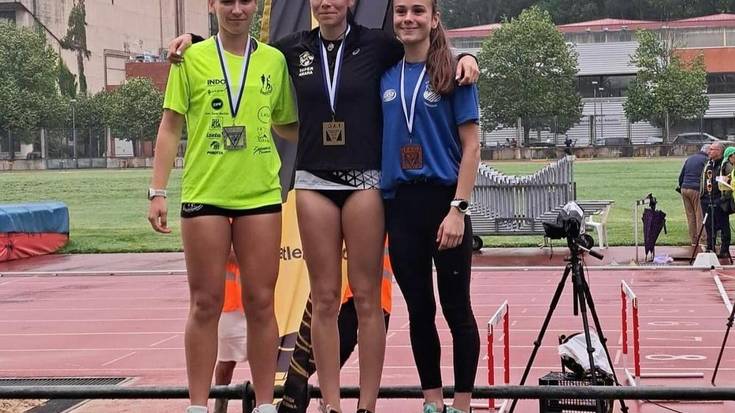 Lucia Parada Gipuzkoako Atletismo Txapelketako azpitxapelduna