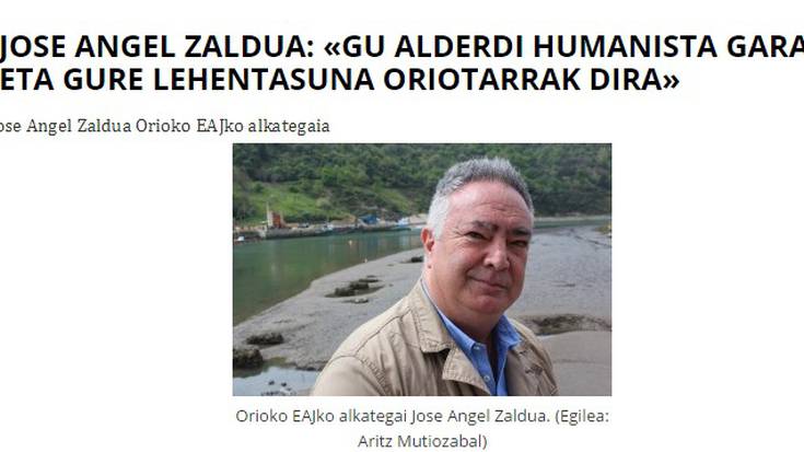 Jose Angel Zalduari elkarrizketa Hitzan