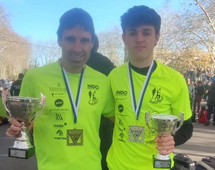Ibai Makazaga eta Xabat Elortza podiumera igo dira 53. Irungo Hiriko Krossean