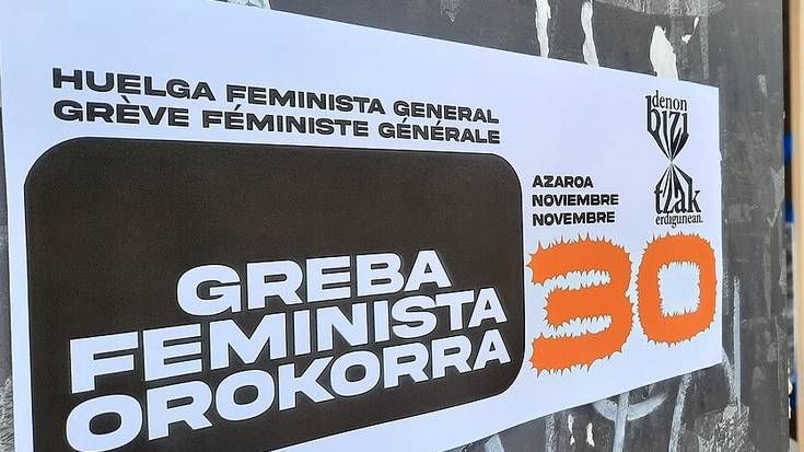 Bihar itxita egongo dira Orioko udal-zerbitzuak, mugimendu feministak deitutako greba orokorra dela-eta