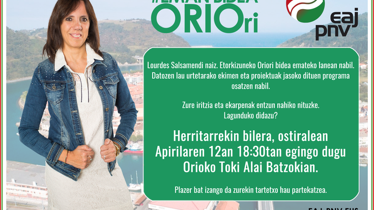 Herritarrekin bilera orokorra egingo du Lourdes Salsamendik