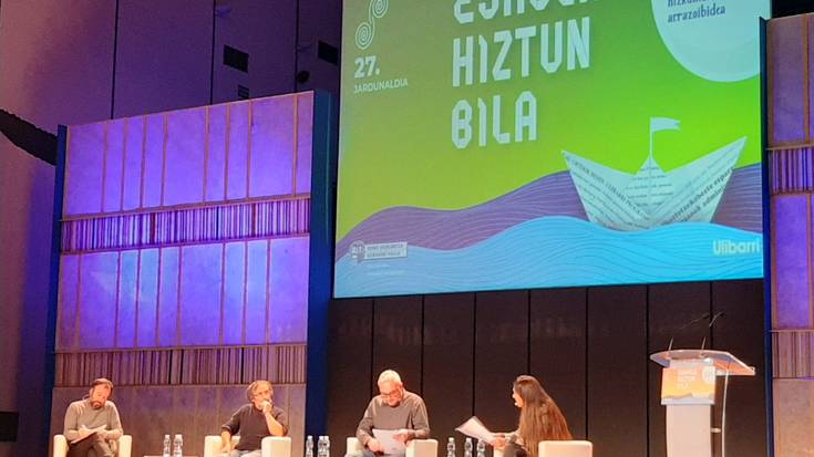 Eskola Hiztun bila jardunaldietan egon dira gure ikastolako ordezkari batzuk