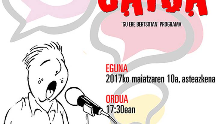 Ikastetxeetako haurren bertso saioa izango da asteazkenean