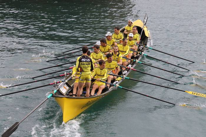 Bigarren sailkatu da gizonezkoen txalupa Donostian